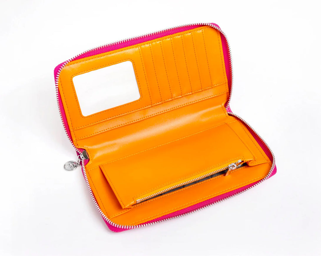 All-in Wallet Hot Pink/Tangerine