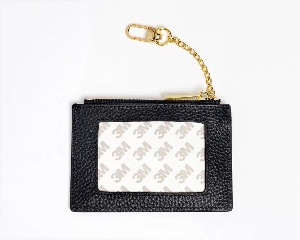 Every Day Wallet - Black with Gold Chain