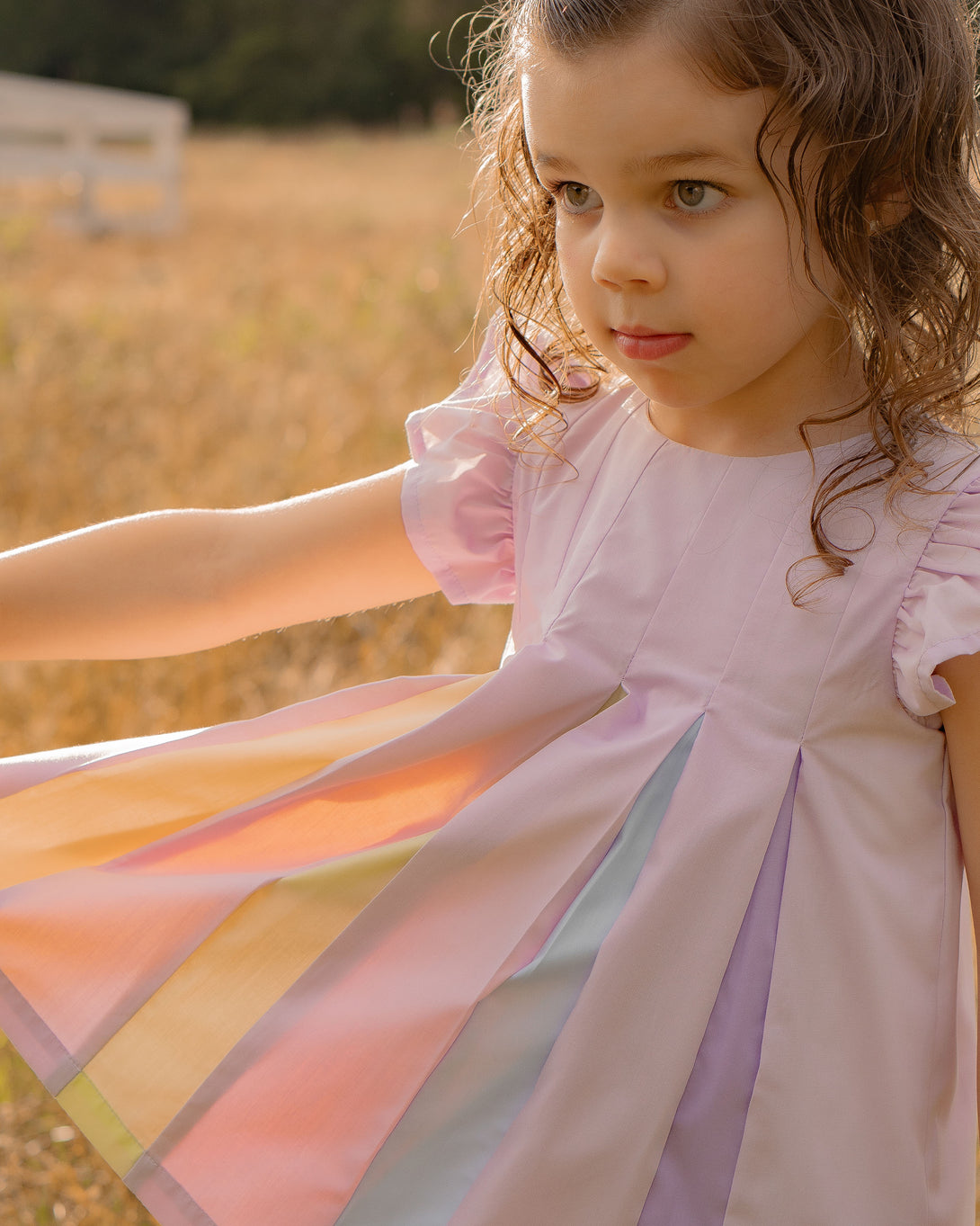 Rainbow Dress in Purple PRE-ORDER