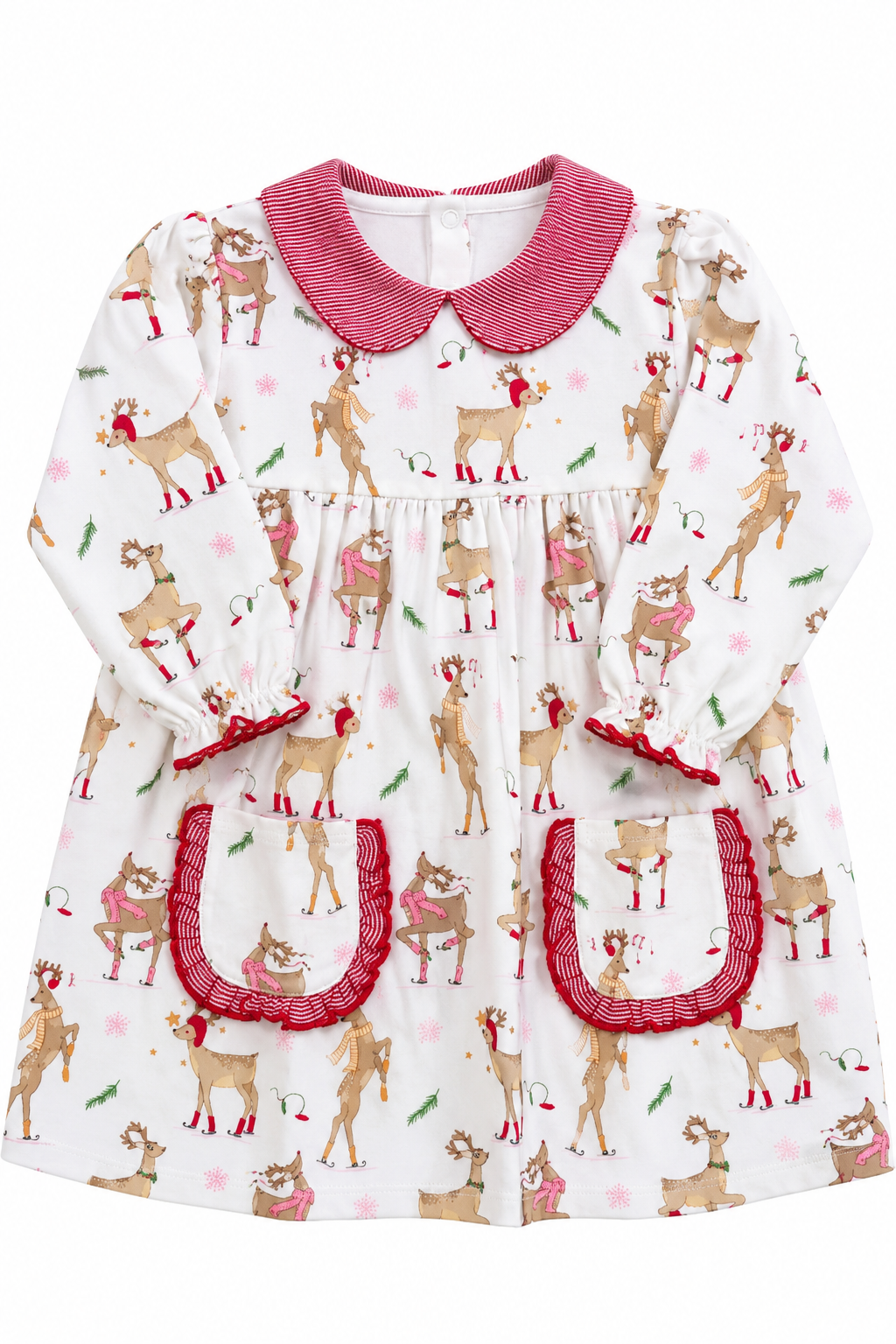 Susie Knit Pocket Dress - Reindeer