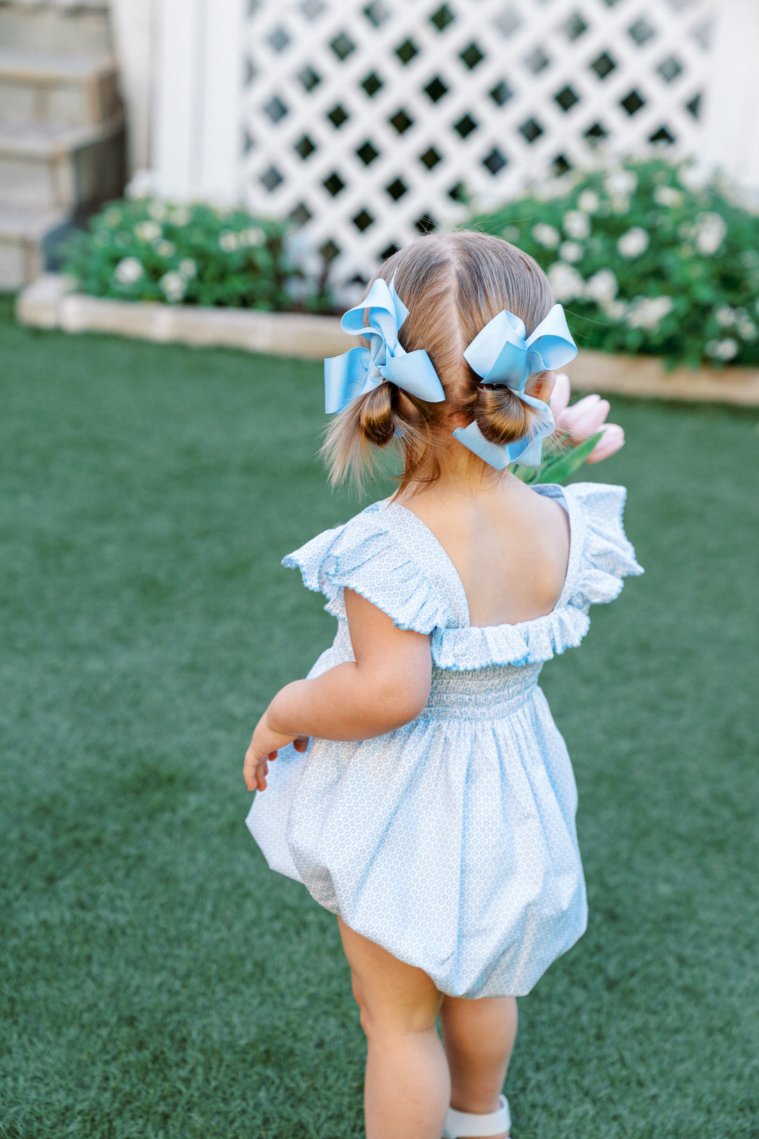 Rosemary Bubble - Blue and White Floral