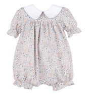 Sweater Weather Playsuit Blue Floral