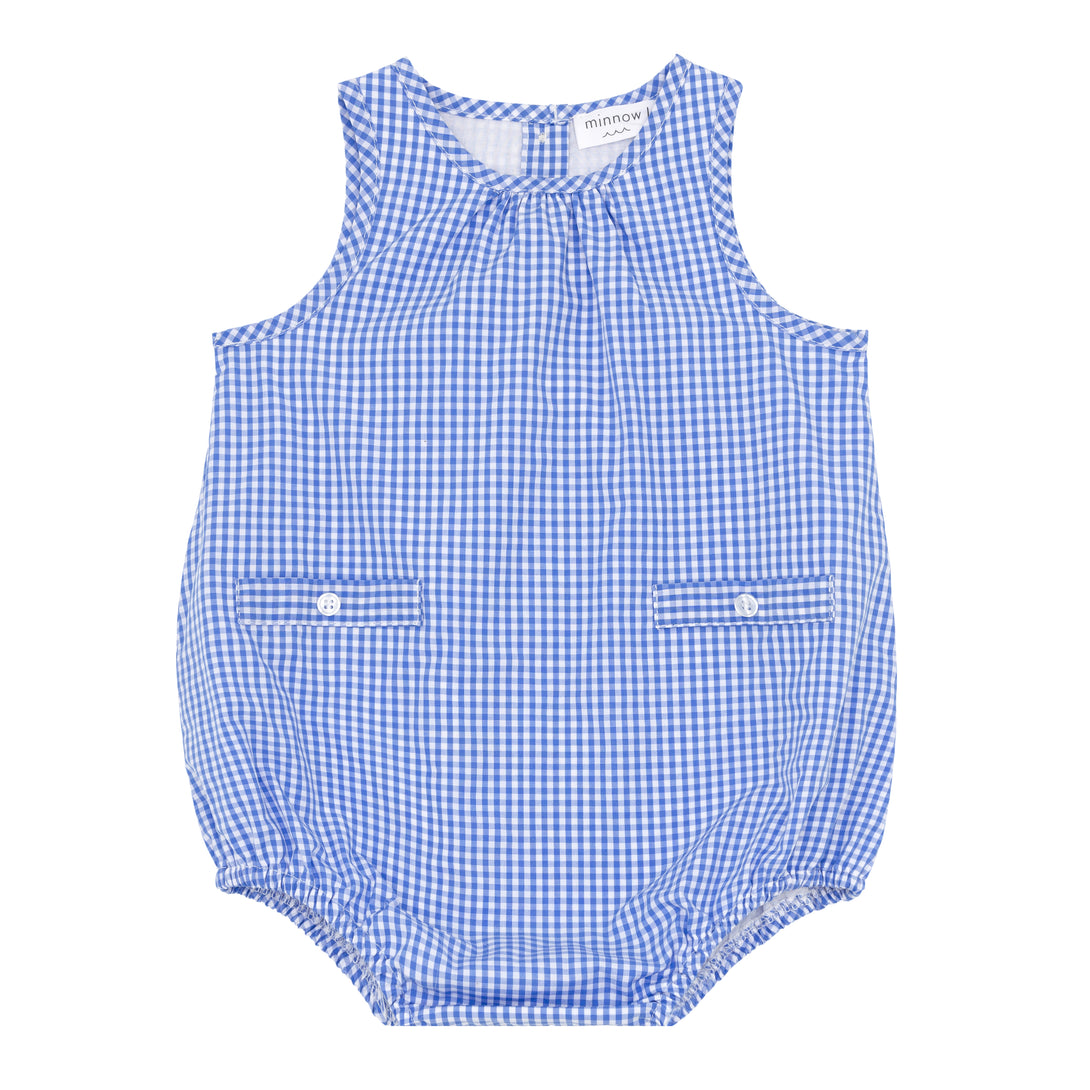 Baby Blue Micro Gingham Bubble