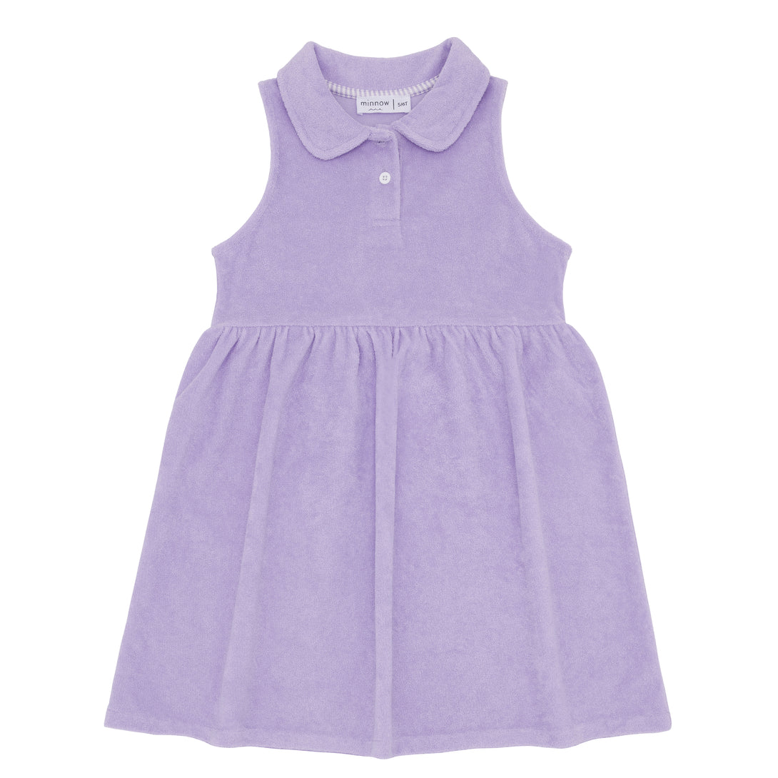 Girls Lavender Breeze French Terry Tennis Dress