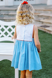 Vineyard Sailboat Girl Dress