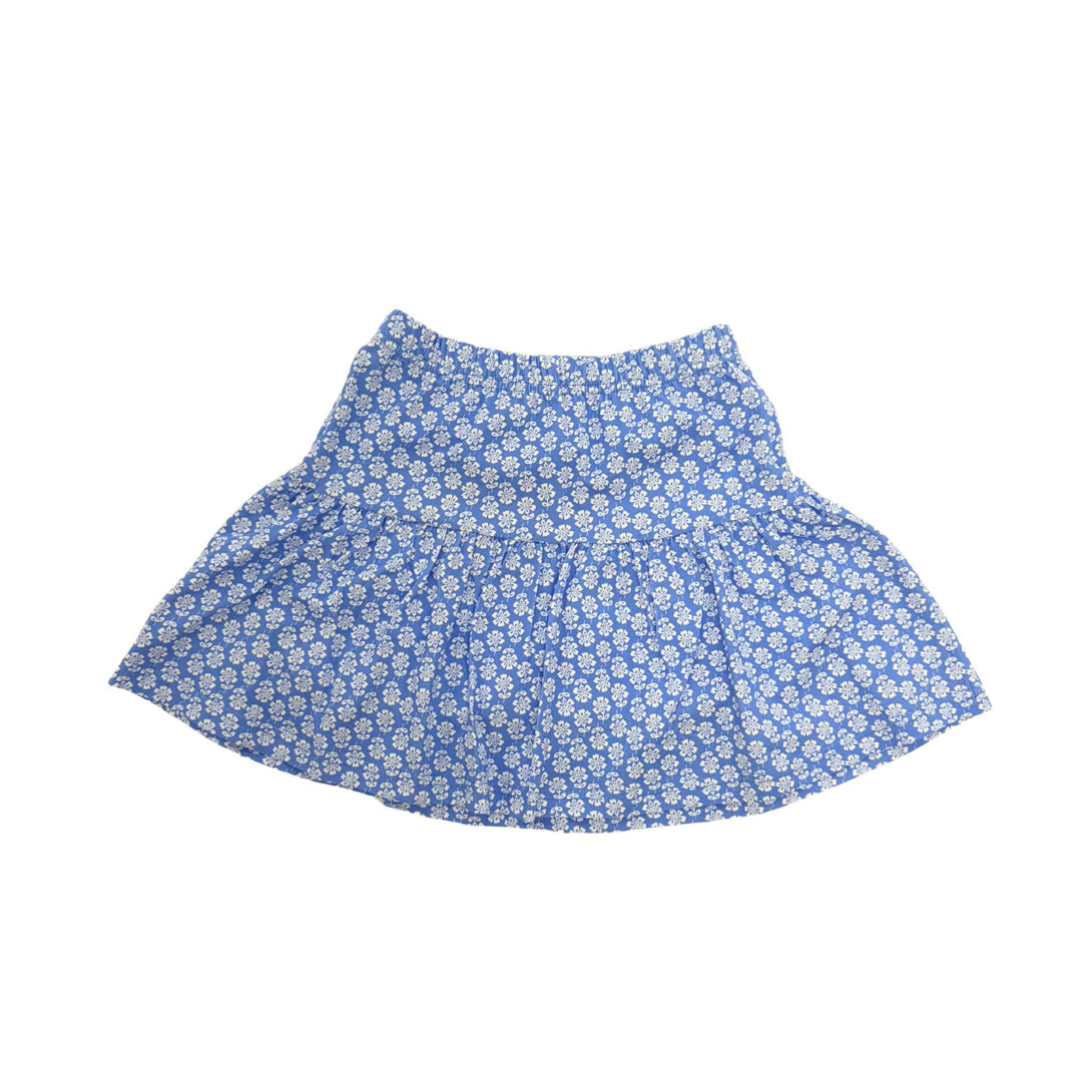 Sally Skort - Periwinkle Block Print