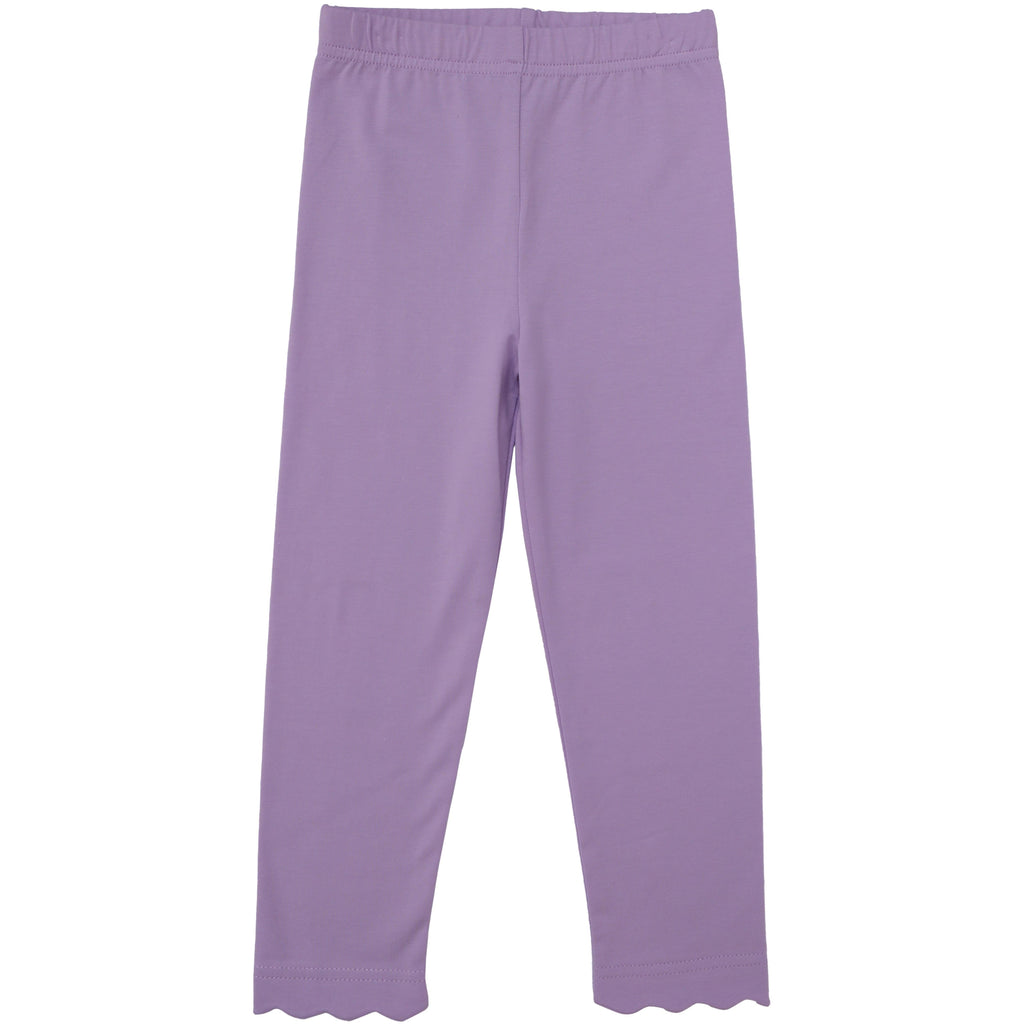 Scalloped Leggings - Lavender PRE-ORDER