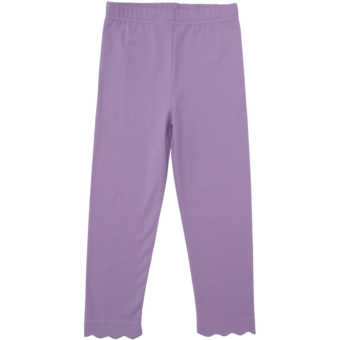 Scalloped Leggings - Lavender PRE-ORDER
