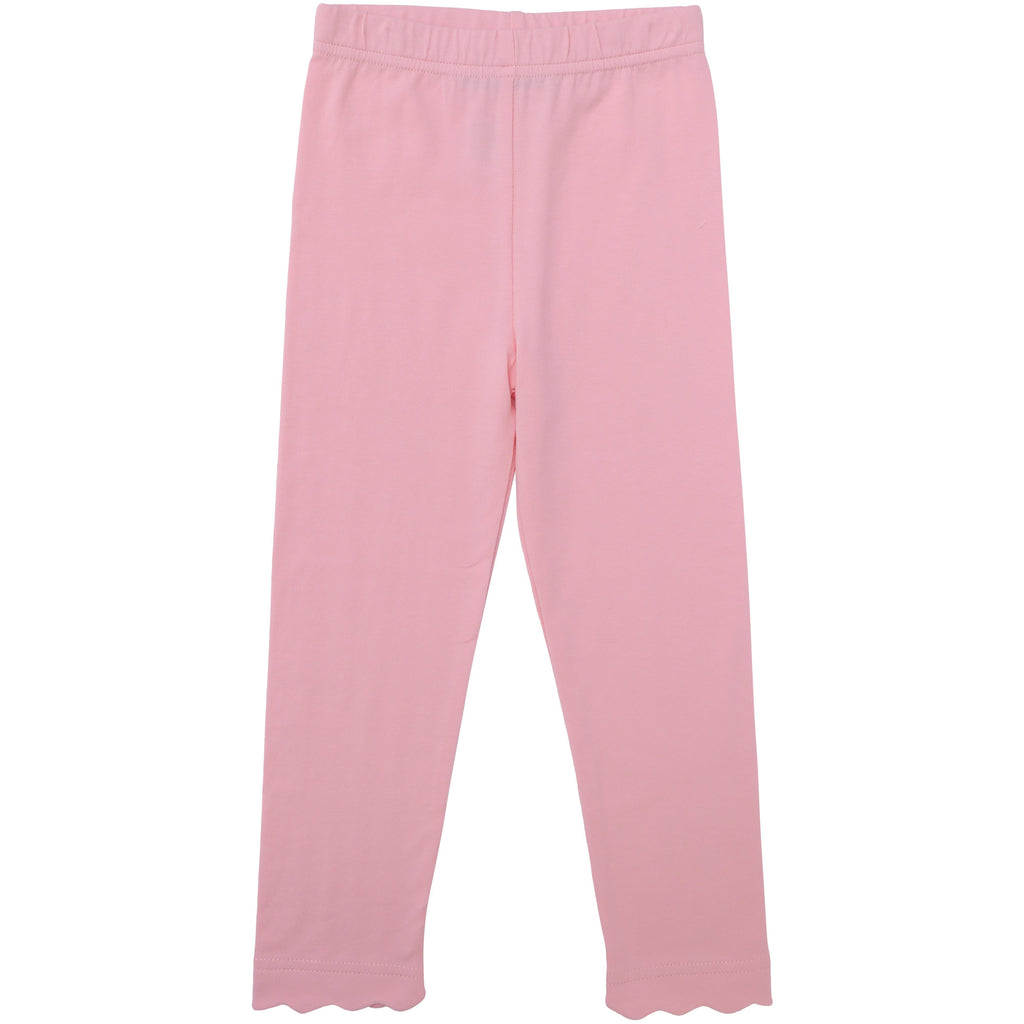 Scalloped Leggings - Light Pink PRE-ORDER