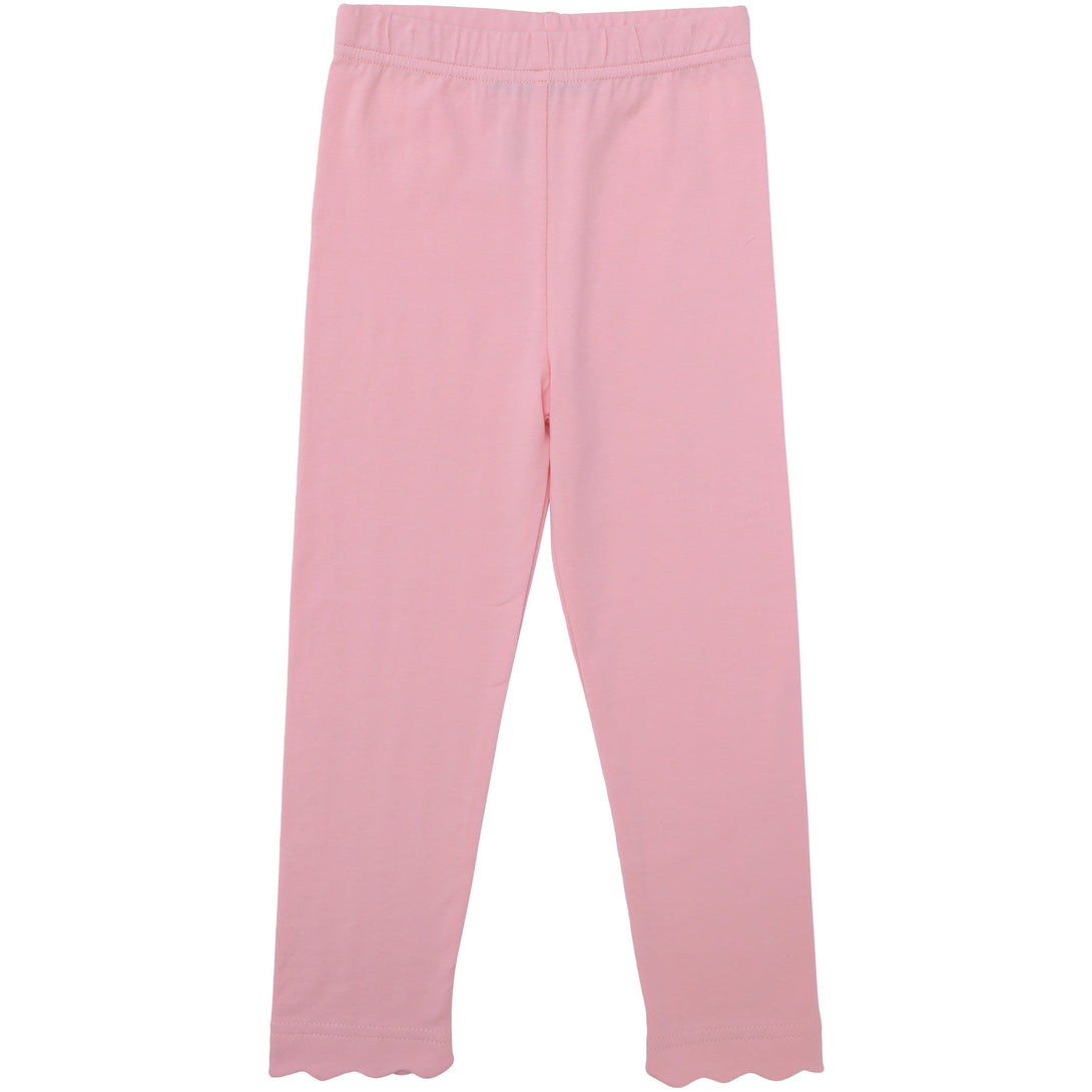 Scalloped Leggings - Light Pink PRE-ORDER