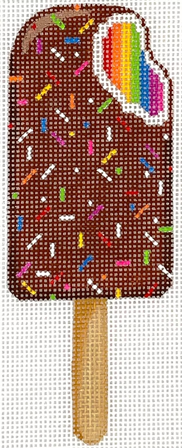 Mini Sweet Treat Rainbow Chocolate Covered Ice Cream Bar with Sprinkles
