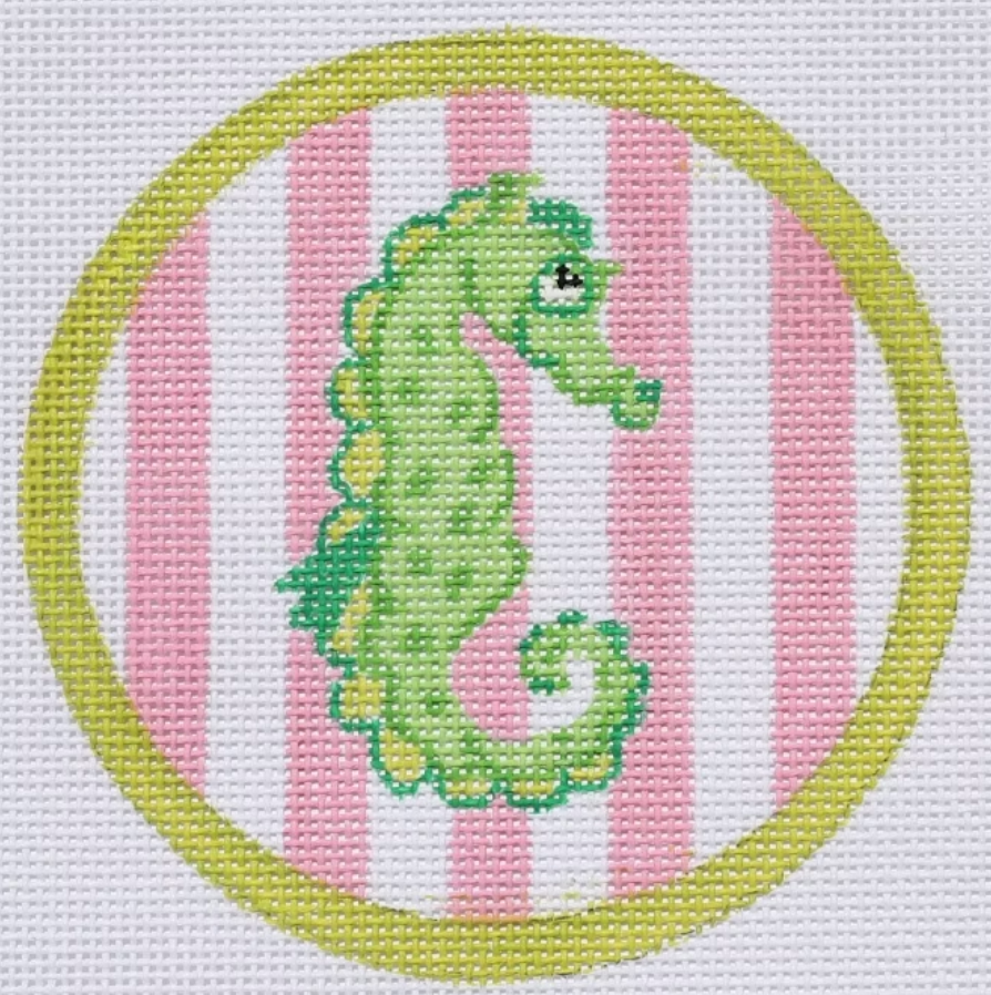 Seahorse on Cabana Stripes Insert