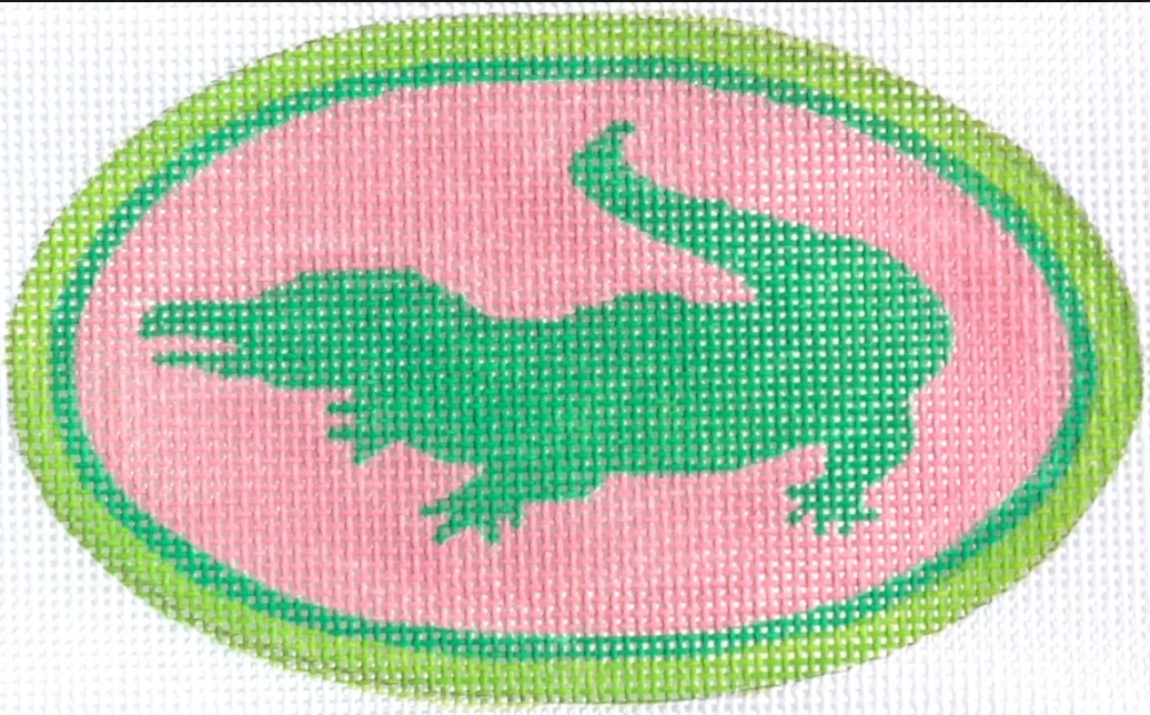 Mini Oval Preppy Gator