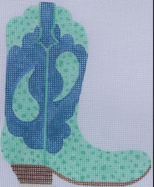 Cowgirl Boot Ostrich Paisley Pointing Right