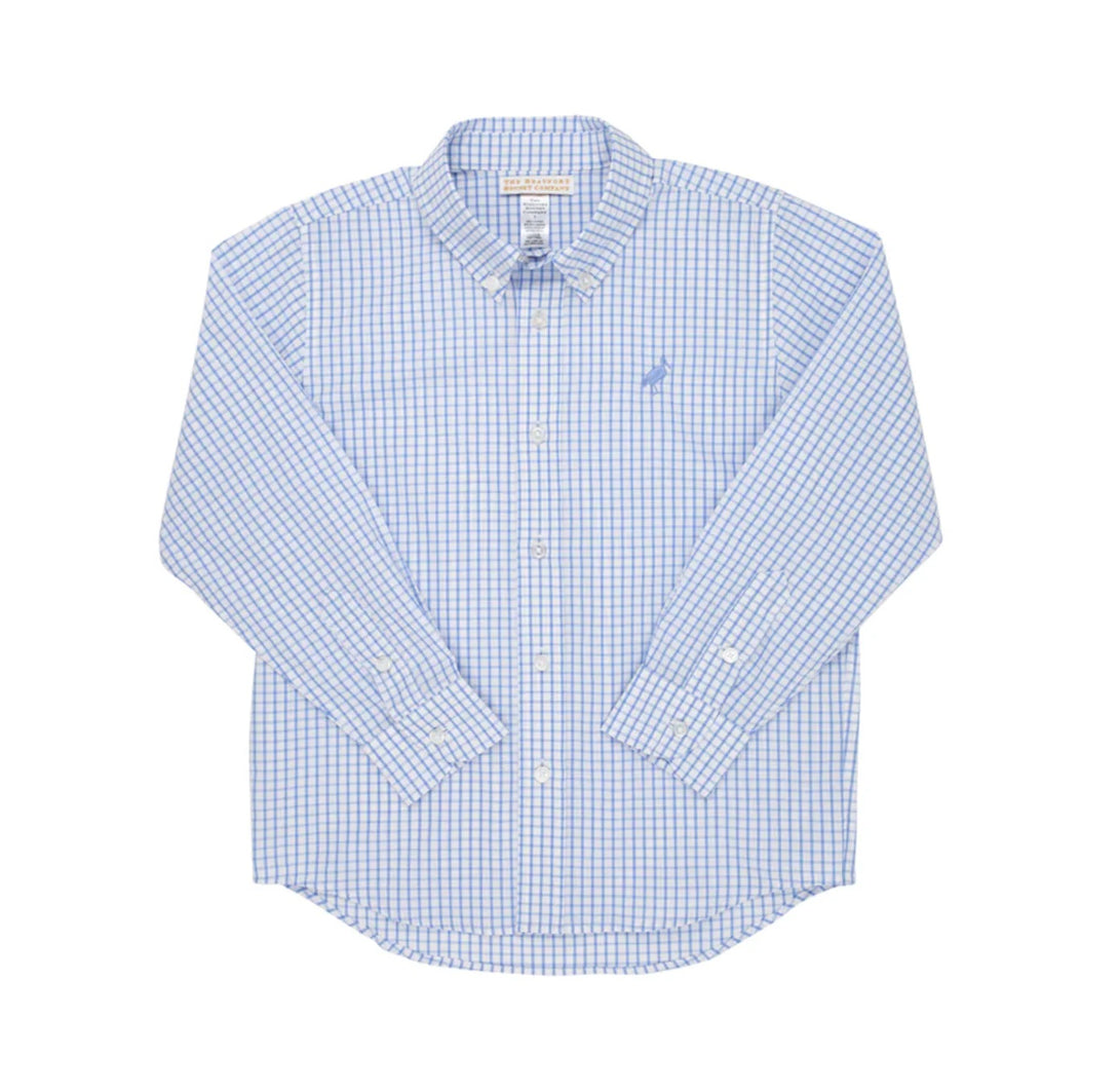 Dean's List Dress Shirt Park City Periwinkle Windowpane