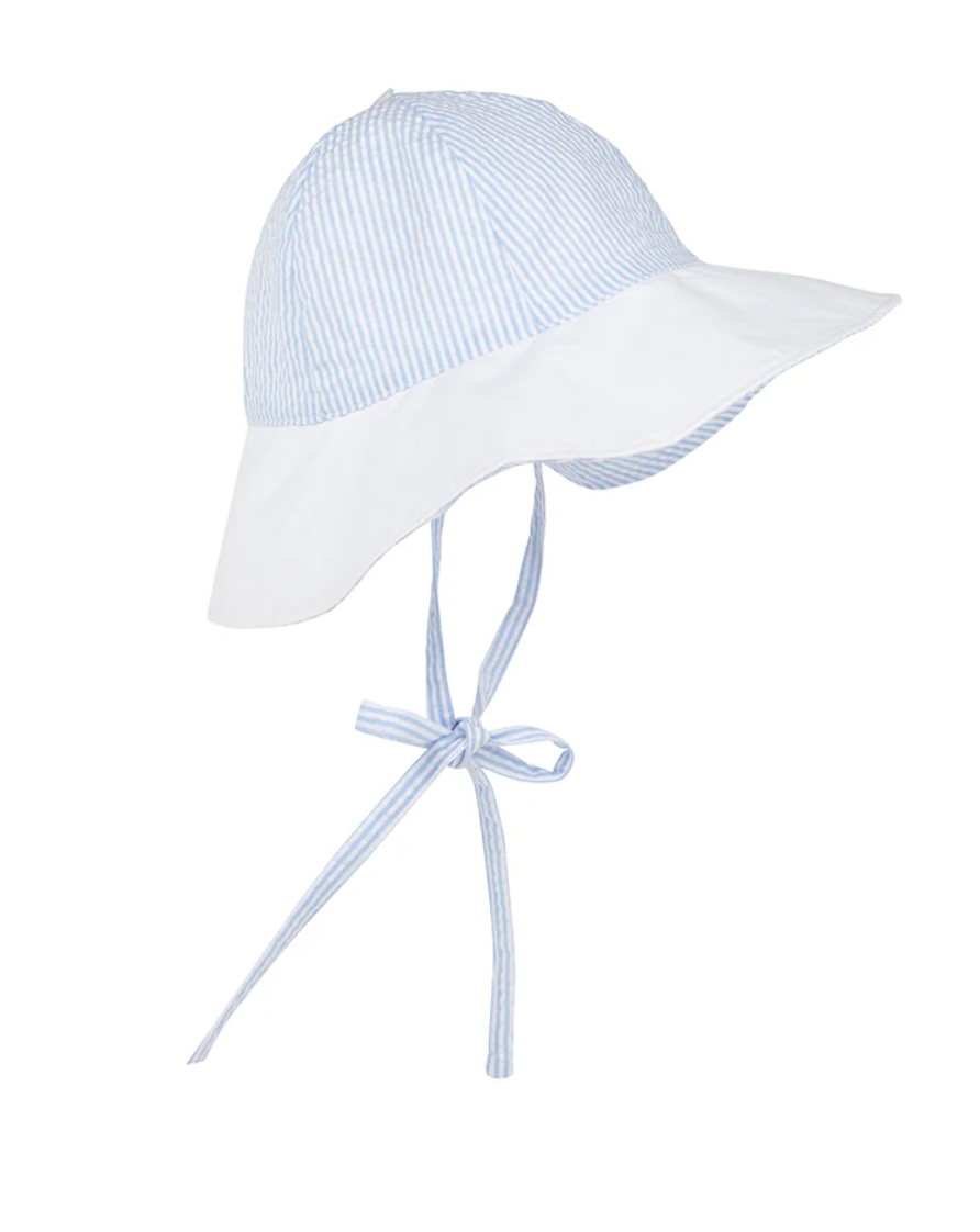 Sawyer Sunhat Breakers Blue Seersucker