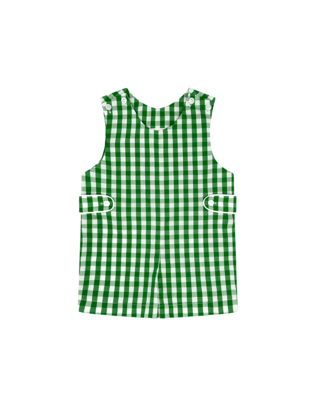 Jefferson Jon Jon in Augusta Green Gingham