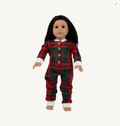 Dollys Night Night Jersey Knit Paces Mill Plaid