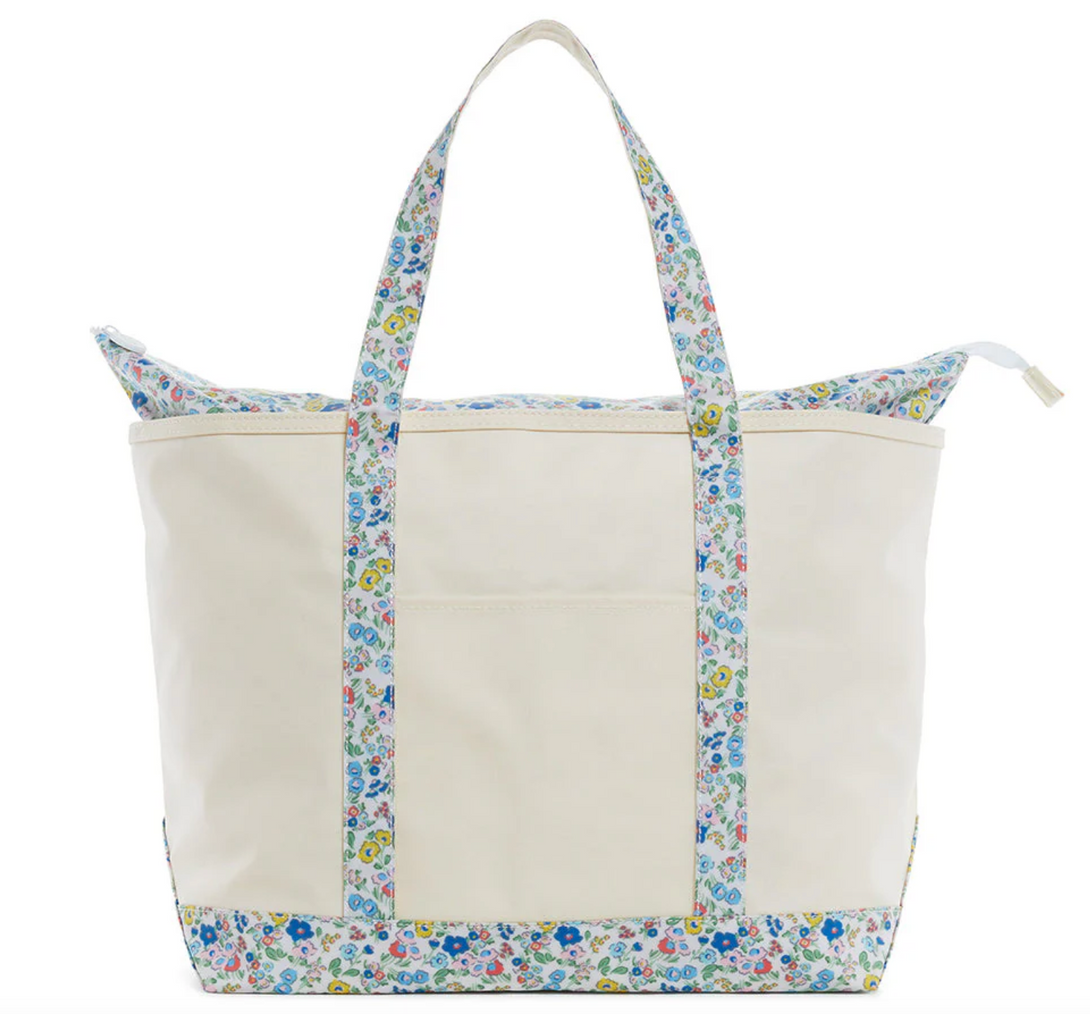 Maxi Tote - Coated Canvas Posies