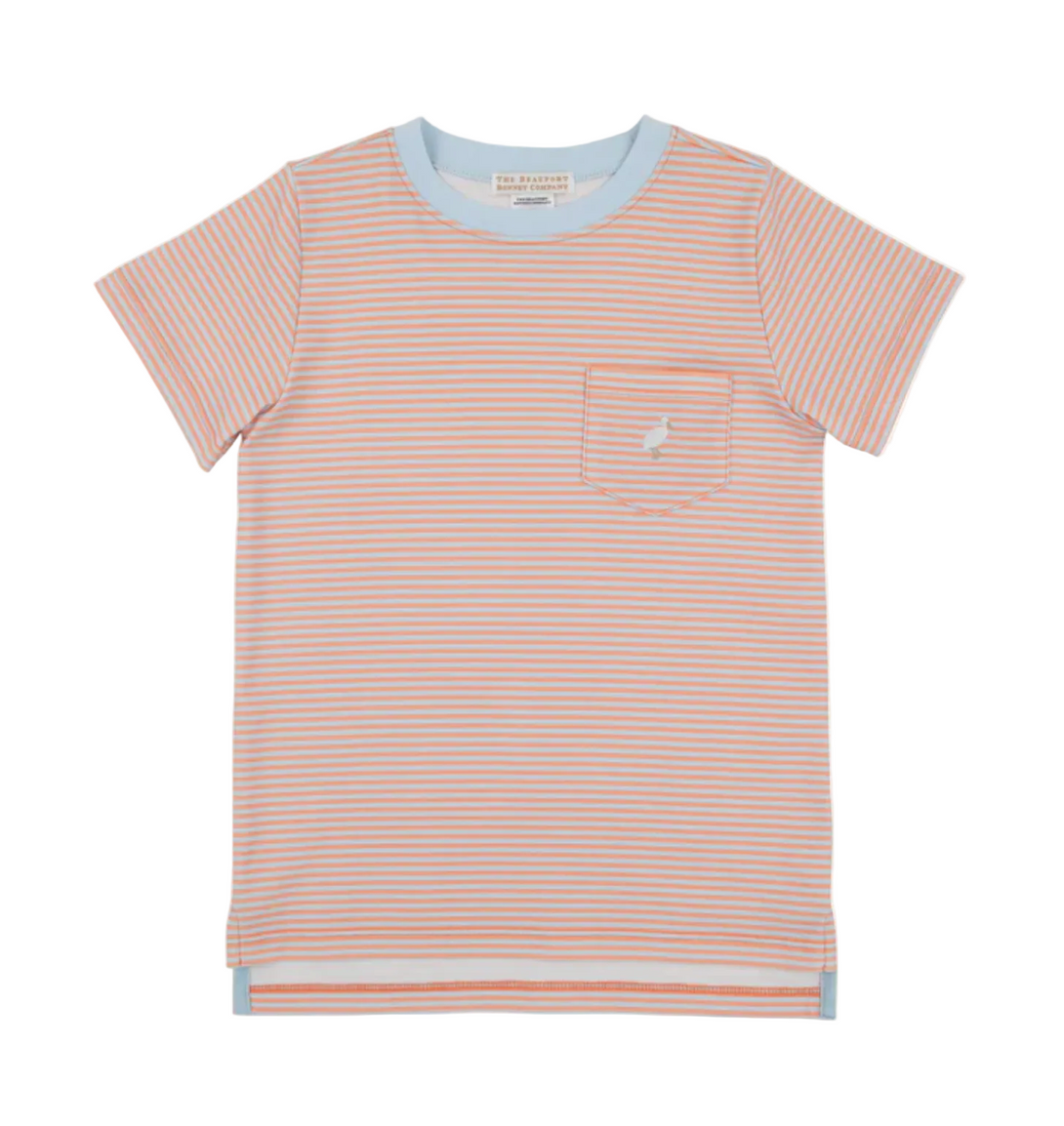 Carter Crewneck Seashore Sherbet and Buckhead Blue Stripe