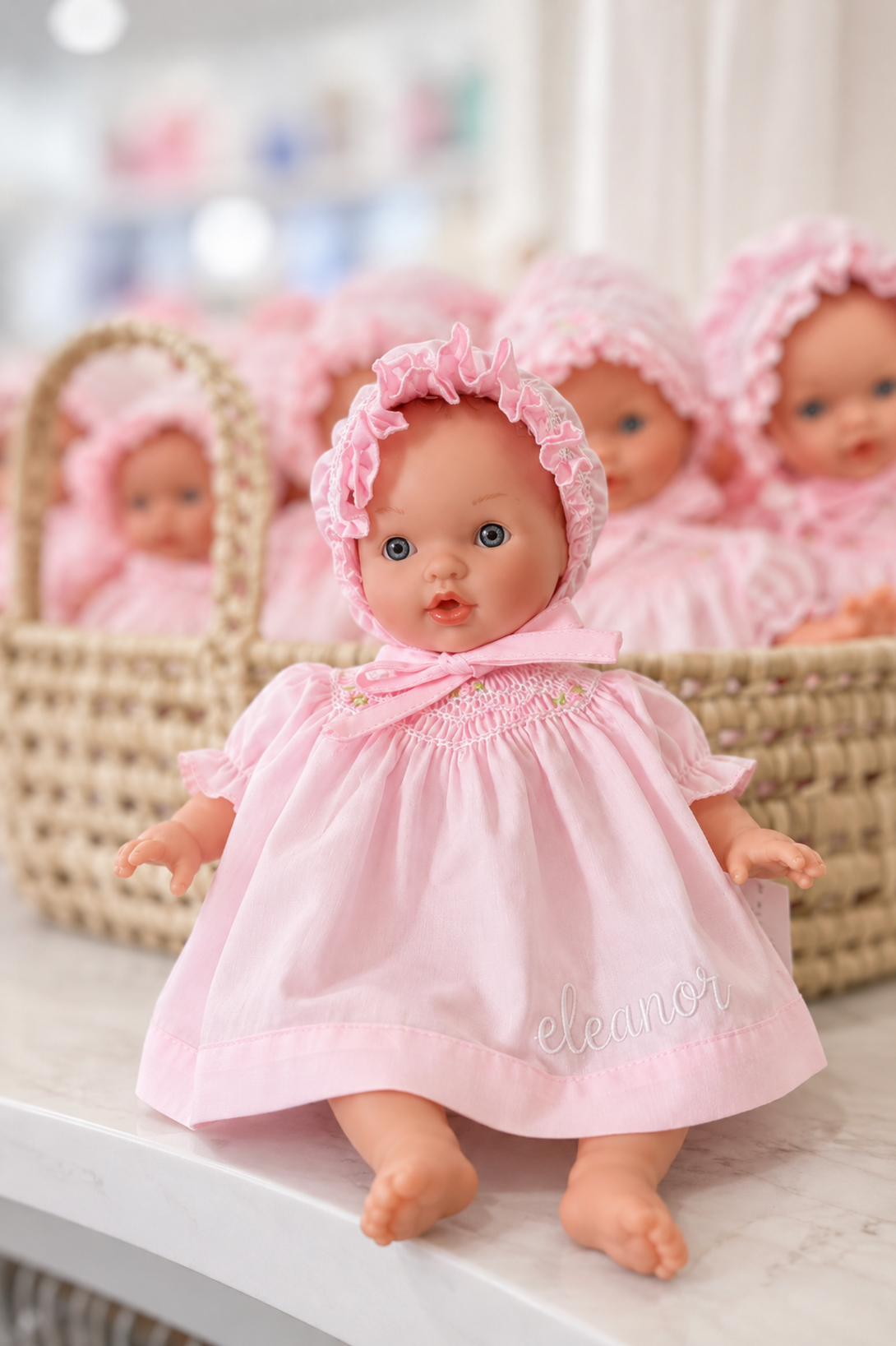 Abby Blue Eye 10" Doll with Pink Dress and Bonnet