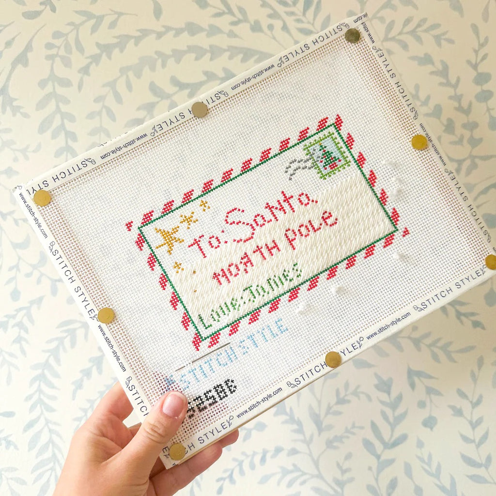 To Santa: North Pole Needlepoint Canvas