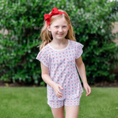 Emery Girl's Short Set - Liberty Floral