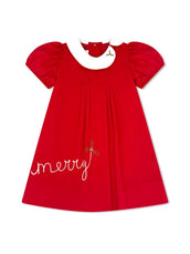 Eloise Dress High Point Red Corduroy Merry
