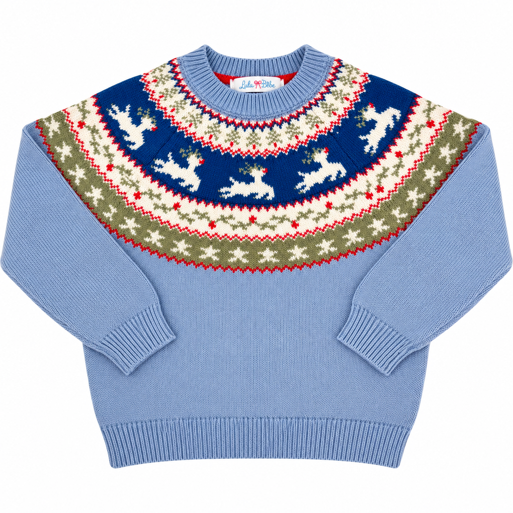 Ryan Sweater - Blue Reindeer