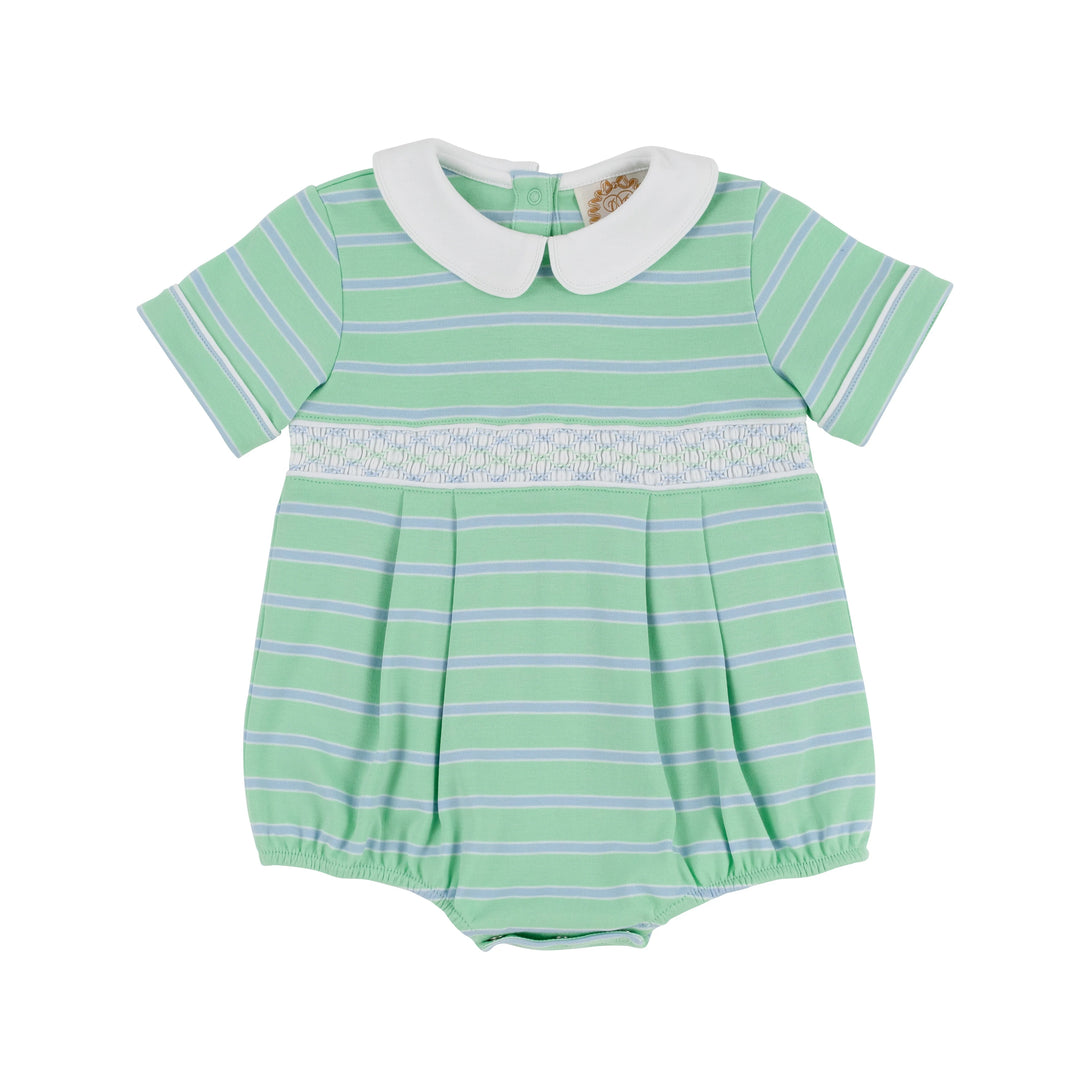 Smocked Bradford Bubble Pima Grace Bay Green Beale Street Blue