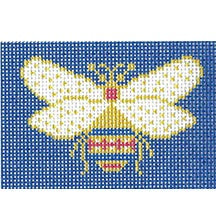 Bee - Blue Background