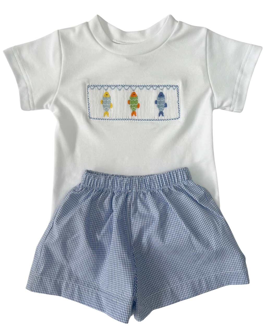 Tom Fish Smocked Short Set