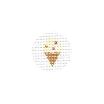 Key Fob Ice Cream Canvas