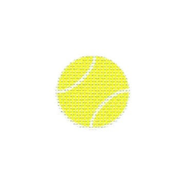 Key Fob Tennis Ball Canvas