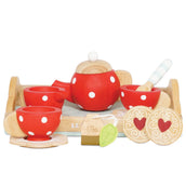 Wooden Honeybake Tea Set and Tray