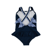Taylor Bay Bathing Suit Ribbed Nantucket Navy Park City Periwinkle