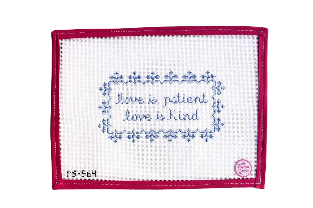 Love is Patient, Love is Kind Needlepoint Canvas