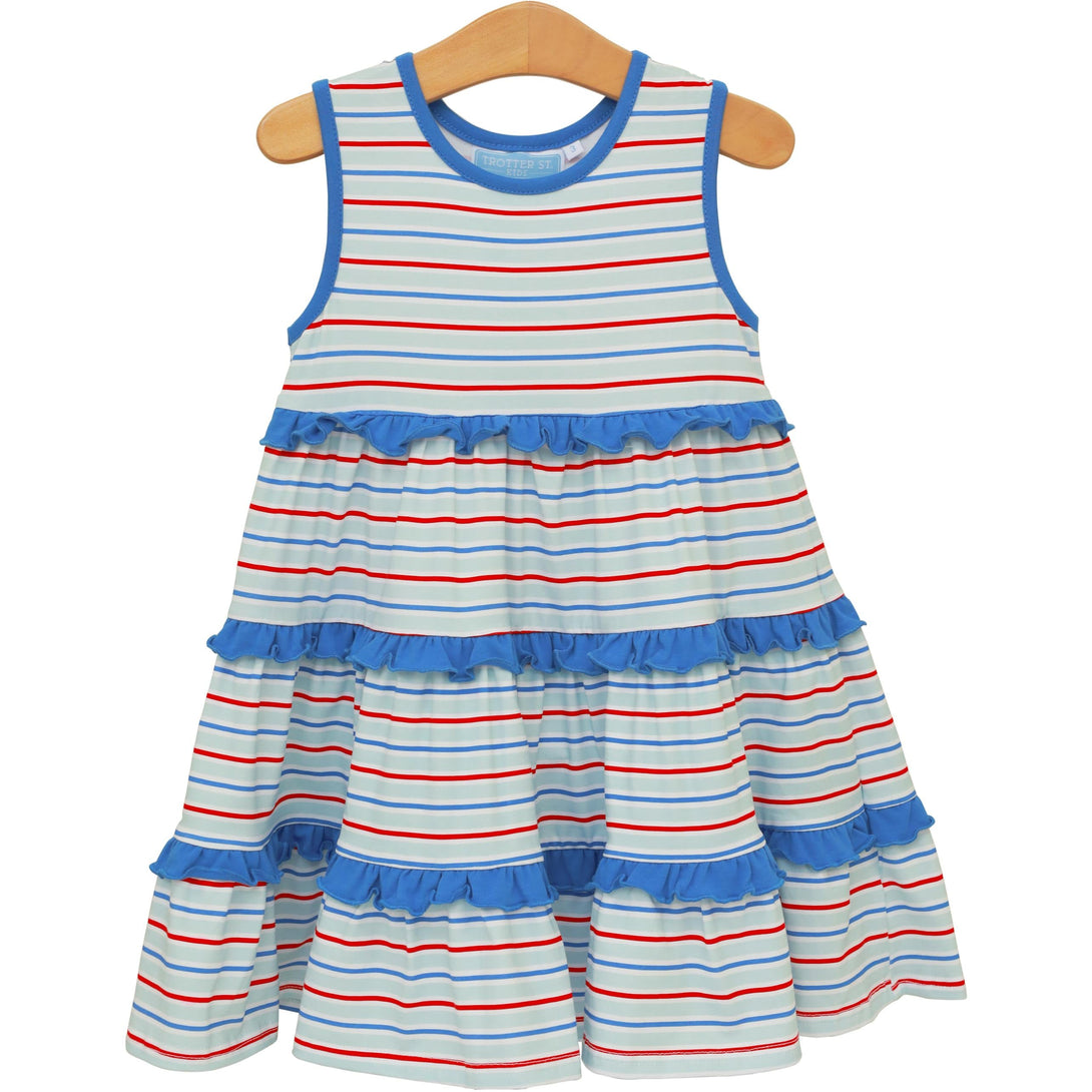 Tinsley Twirl Dress Patriotic Stripe PRE-ORDER