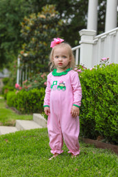 Tractor Ruffle Romper