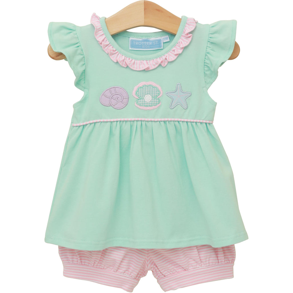 Under the Sea Banded Short Set PRE-ORDER