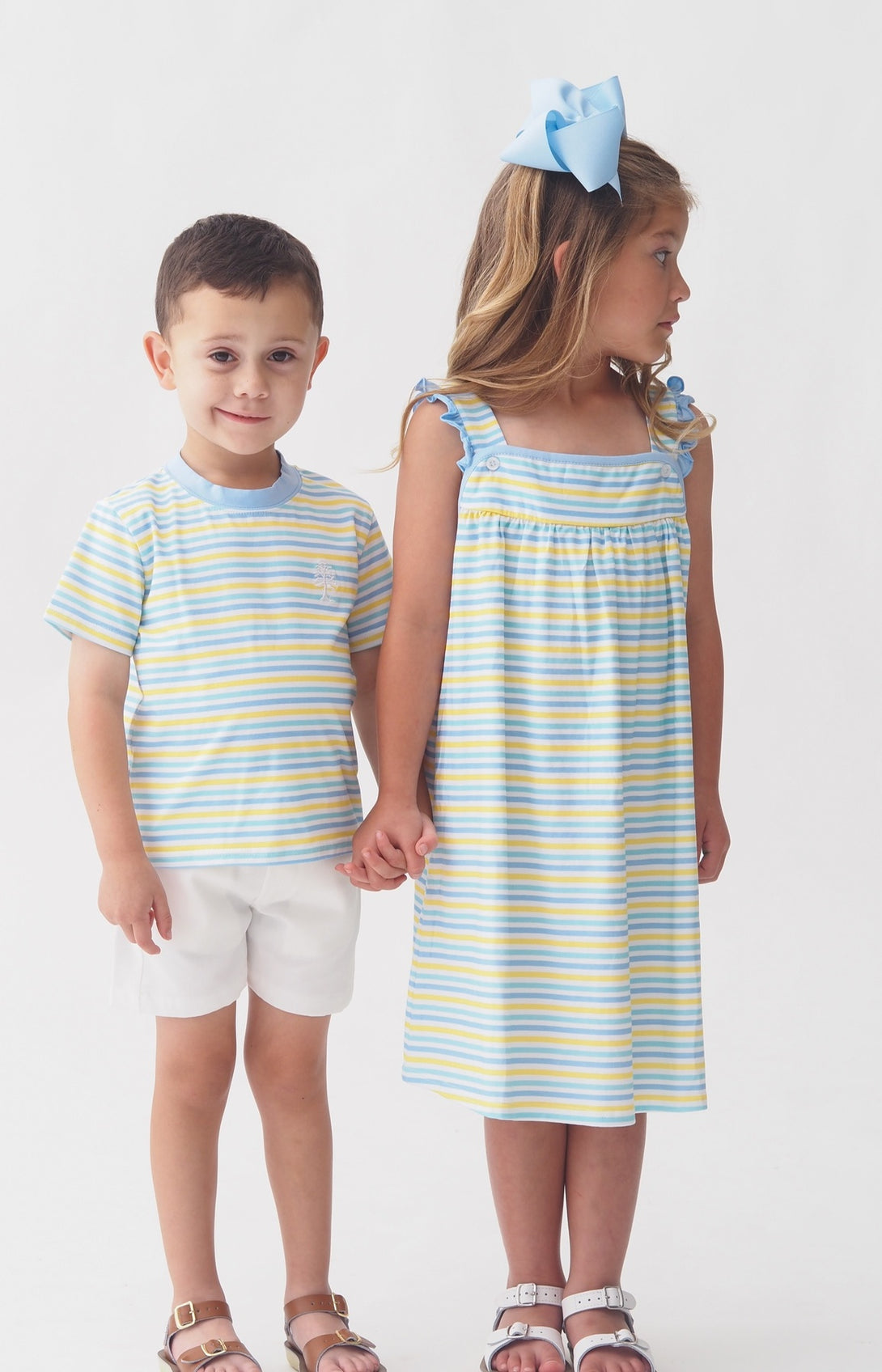 Multi Stripe Girls Dress