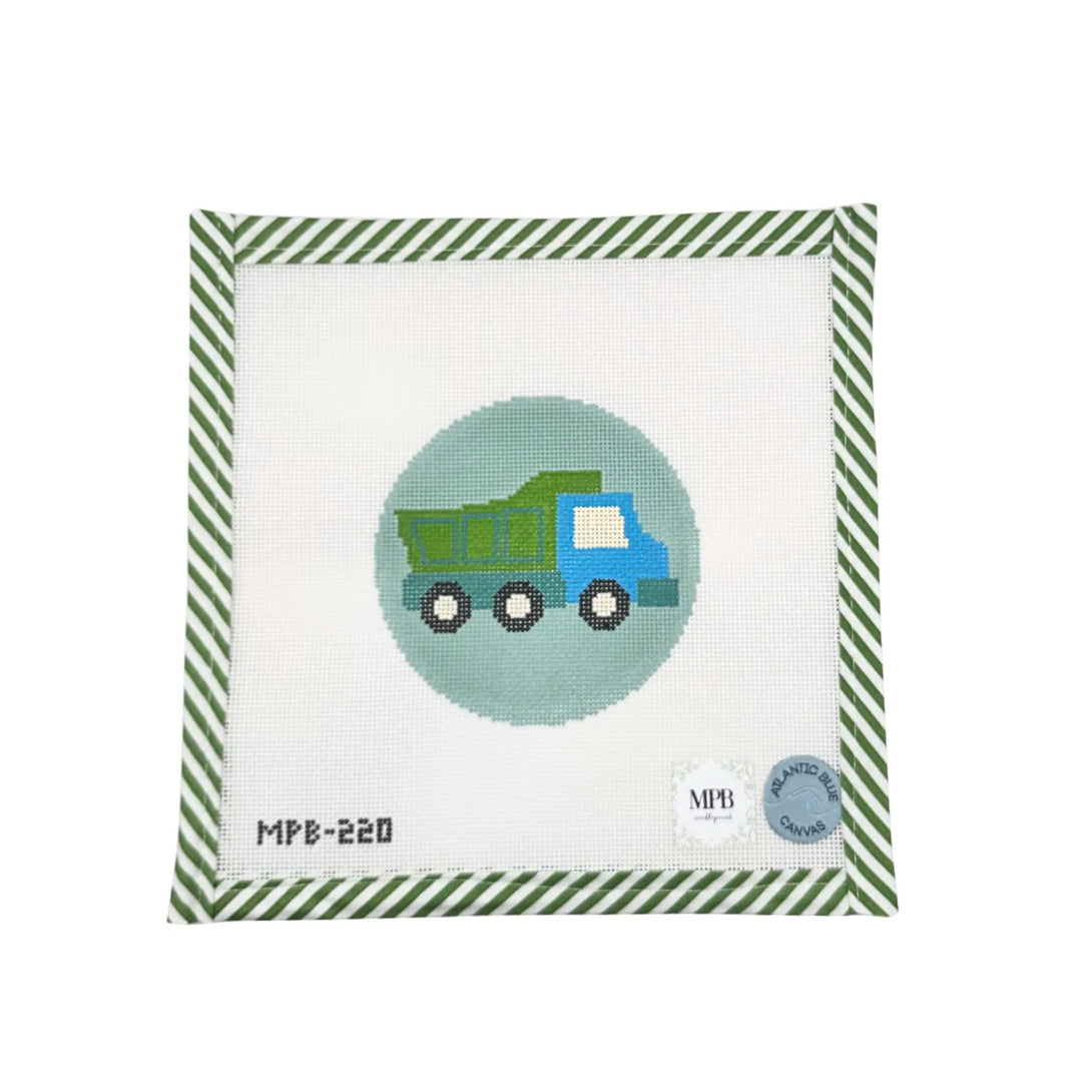 Dump Truck Needlepoint Canvas
