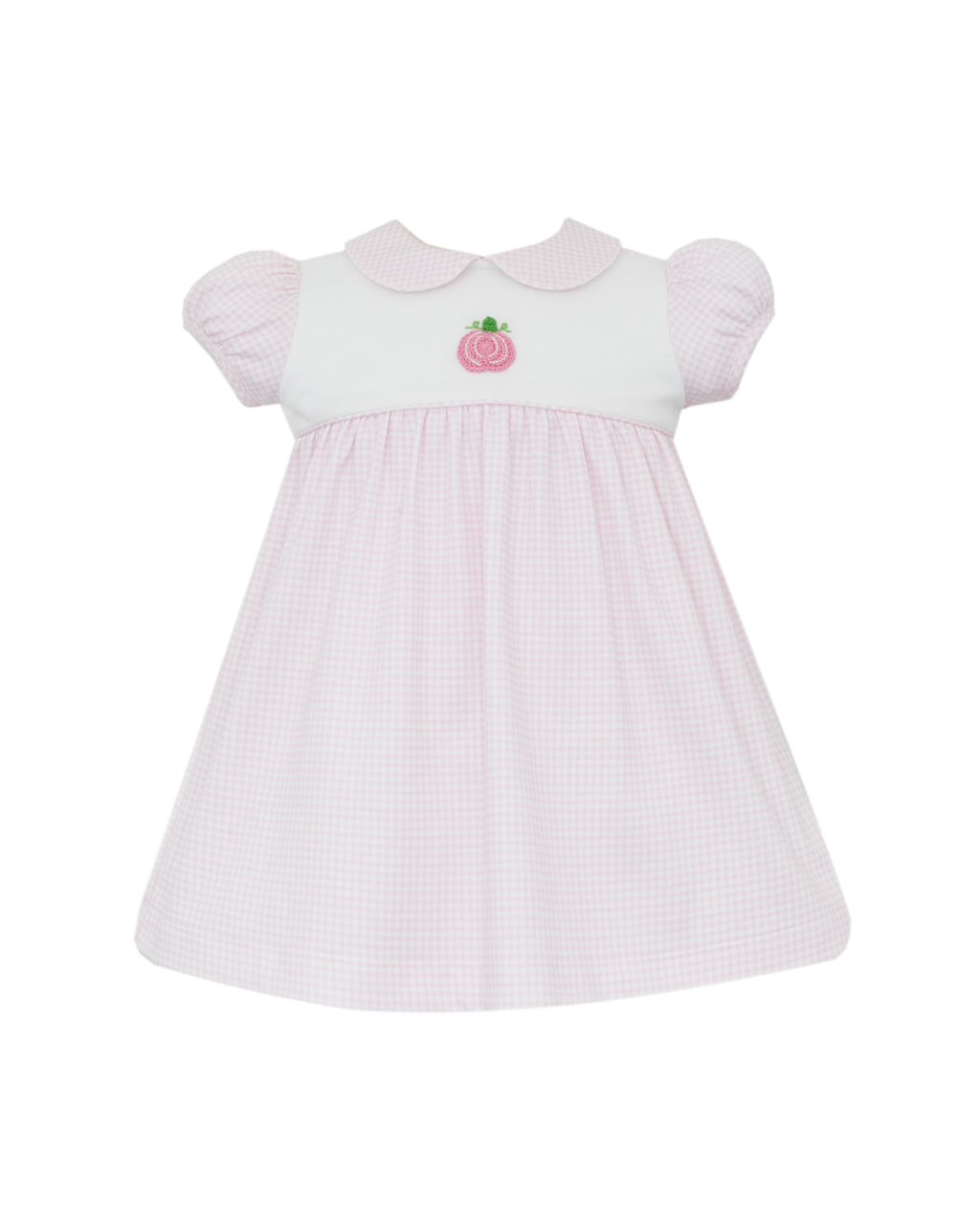 Pumpkins Pink Knit Gingham Dress