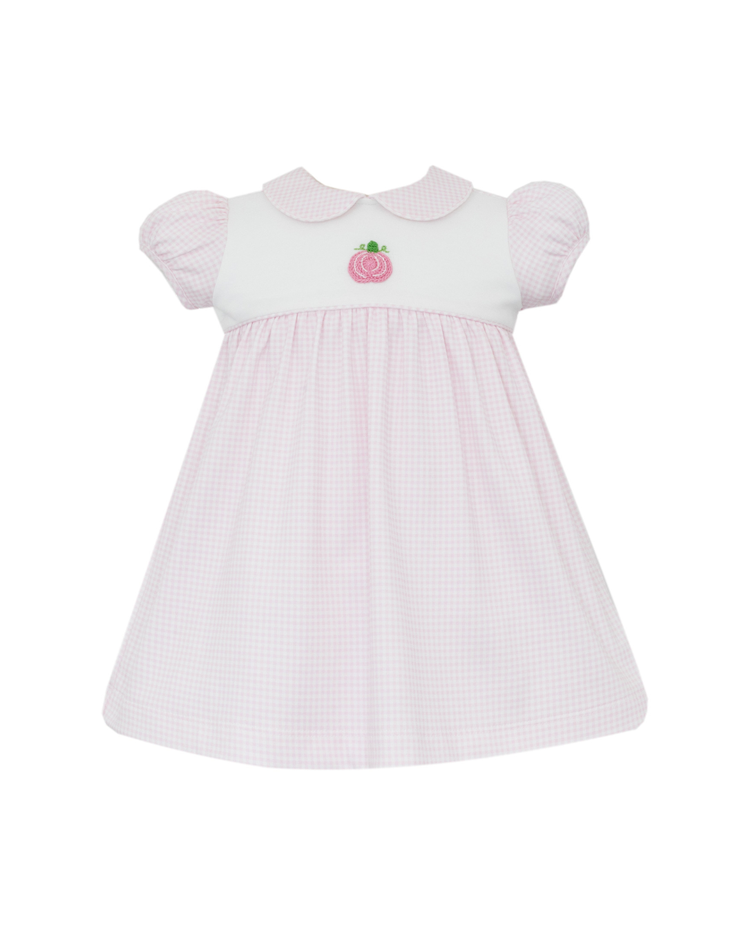 Pumpkins Pink Knit Gingham Dress