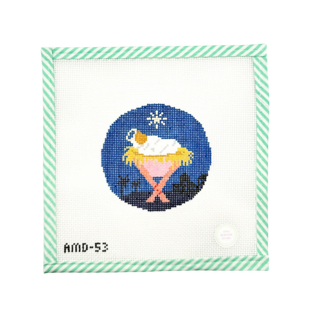 Away In A Manger Needlepoint Canvas