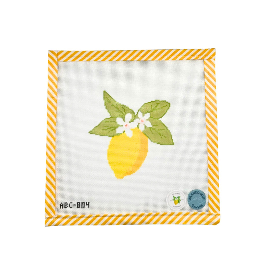 Lemon Branch Needlepoint Canvas