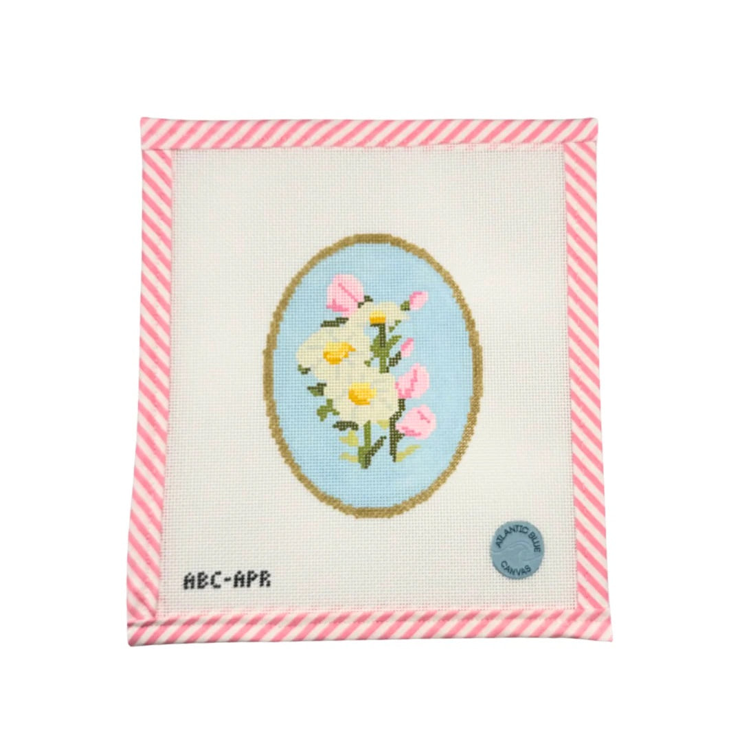 Birth Flowers - April Needlepoint Canvas