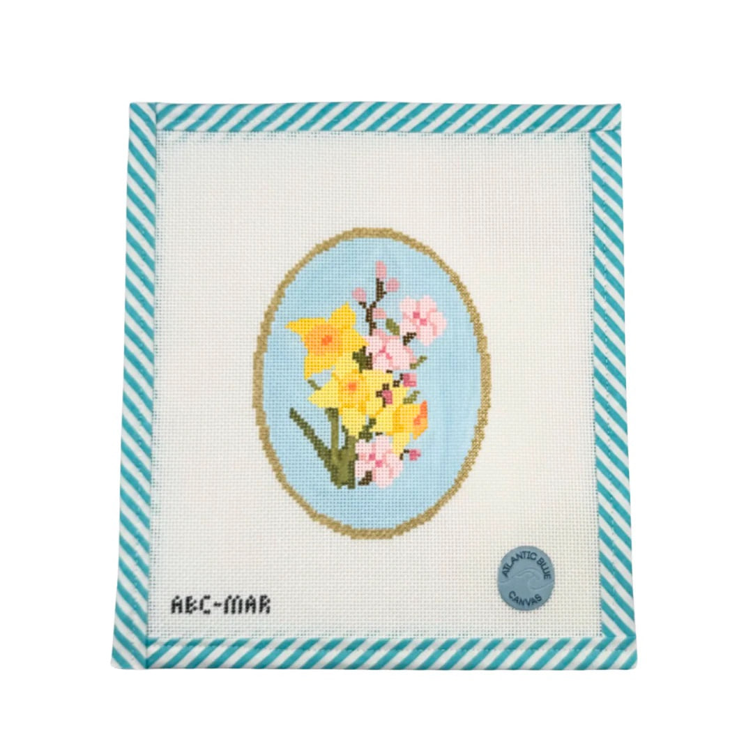 Birth Flowers - March Needlepoint Canvas