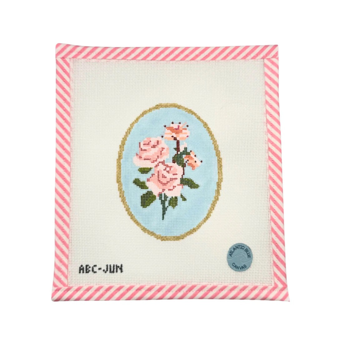 Birth Flowers - June Needlepoint Canvas