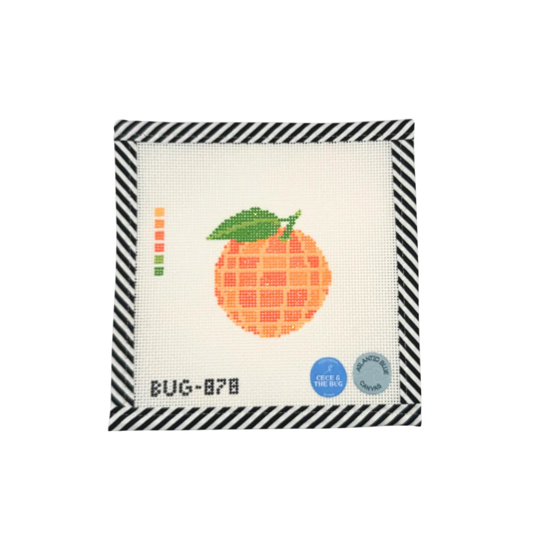 Orange Disco Needlepoint Canvas